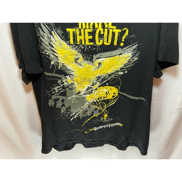 US Army Can You Make The Cut Shirt Adult XL Black Spell Out Pullover Mens. - Picture 3 of 8